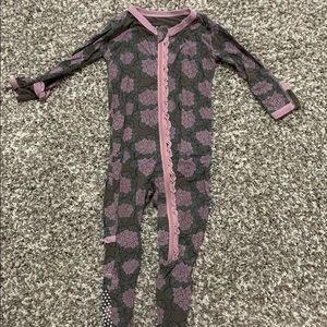 Kickee Pants footie with matching swaddle